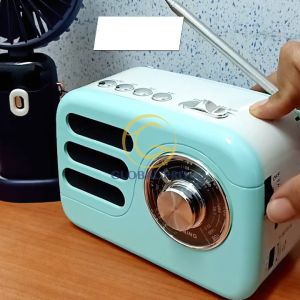 WIRATA LT-2008 Rechargeable Radio Retro Sytle Radio FM Radio Support Micro TF Card and USB MP3 Player Portable Radio