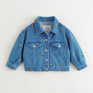 Marc&Janie | Full Bottom Embroidered Soft Denim Jacket For Girls