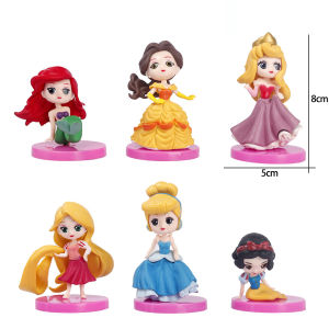 TOPTOY | 6Pcs/set /Snow White/Alice/Bell/Mermaid princess Toys Dolls Aurore PVC Anime Dolls Figures Collectible Model