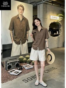YOULIN | Relaxed Casual Linen-Like Short Sleeve Shirt