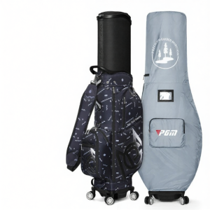 PGM GOLF | Womens Air Travel Hard Shell Extendable 4-Wheel Golf Bag