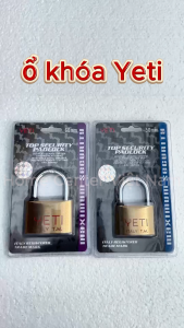 Ổ khoá cửa bấm Yeti chìa điện tử chấm bi