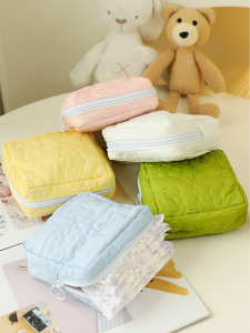 Candy Colored Menstrual Pad Bag Cute Girl Heart Ins Storage Pouch Sanitary Napkin Wallet Period Essentials Bag Period Bag