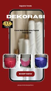 Poni Meja Prasmanan atau Poni Meja Chatring Poni Lame Hiasan Meja Prasmanan