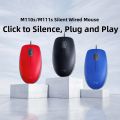 Logitech | Logitech M110 Wired Mouse Silent Office Notebook Desktop Computer USB Full Size Two-Handed Mouse M111 for Business Use. 