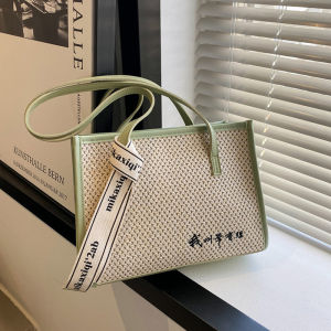 Large Capacity Womens Tote Bag 2022 New Style Class Bag Retro Square Single Shoulder Commuter Handbag Womens Handbag