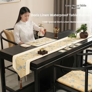 LORiCA | Waterproof Chinese Luxurious Zen Tea Table Runner