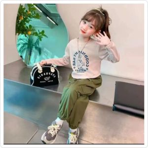 Setelan baju anak stoper Wisky Korean usia 1-12tahun