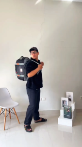 Tas Travel Bag Duffel Weekender Selempang Jinjing Pria Casual Cordura Kuat BA 110 Kapasitas 22 Liter