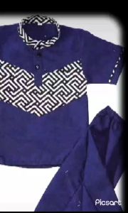 Setelan Koko Anak Motif Batik / Pakaian Muslim Anak Laki-Laki Terbaru Usia 1-10 Tahun [Pilih Warna]