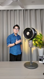 Quạt Đối Lưu Không Khí Thông Minh MILUXURY F3 PRO Quạt AI Điều Khiển Bằng Giọng Nói Kết Hợp Màng Lọc Thô Khay Tinh Dầu