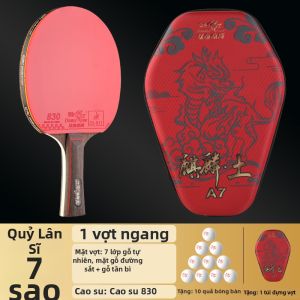 Double Fish | Vợt Bóng Bàn Trẻ Em Chuyên Nghiệp 8 Sao Phantom Chất Lượng Cao Dính Mạnh Đo Cao