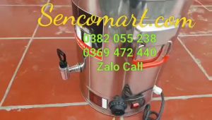 Nồi nấu phở đặt bàn mâm nhiệt inox 15L mới nhất