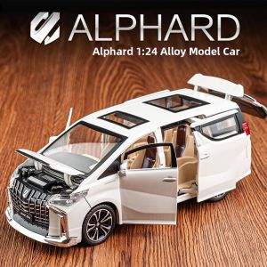 ZIOMIYSTAR | Toyota Alphard MPV Business Model Childrens Toy Car 1:24 Metal Display