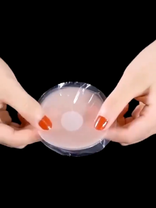 【24PCS/box】 Reusable Women Breast Petals Lift Nipple Cover Invisible Petal Adhesive Strapless Backless Stick On Bra Silicone Stickers 12pairs Women Invisible Silicone Adhesive Nipple Stickers/Reusable Breast Covers with Metal Box