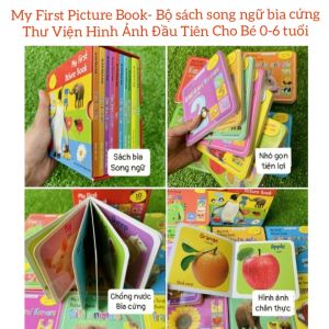 [HCM] My First Picture Book-Thư Viện Hình Ảnh Đầu Tiên Cho Bé 0-6 tuổi (trọn bộ 10 cuốn) bìa cứng song ngữ Anh Việt kích thích thị giác phát triển trí thông minh cho trẻ. Tặng kèm file nghe quét mã QR
