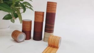 PEANSEA 1 PC X Furniture Tape 5M/Roll Realistic Wood Grain Repair Adhensive Duct Tape Floor Furniture Renovation Skirting Line Sticker Home Decoration