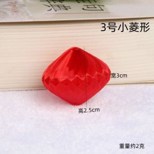 New Year Silk Thread Small Red Lantern Fortune Character Gold Frame round Decorative Lantern Festive Chinese Mid-Autumn Festival Ornament