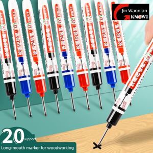 Long-Headed Oil-Based Marker Pen for Construction Site Use Deep Hole Drawing Black Fine Extended Line Marking Drill Positioning Tool Pen Waterproof Non-Fading