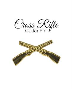 Cross-Rifle Riple Collar Pin | CAT COCC ROTC by Lucky888corp