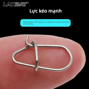 LAKBAT 100 Chiếc Fastlock Cán Xoay Kẹp Hợp Kim Thép Mồi Câu Cá Kết Nối Thay Đổi Nhanh Khóa Pin Thiết Bị Đầu Cuối Giải Quyết Phụ Kiện