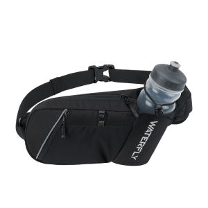 WATERFLY Fanny Pack Waist Bag Hiking Water Bottle Holder with Strap Waist Pack for Women Men fashion belt bag Hydration Hip Packs for Running Walking Traveling