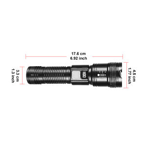 High Power LED Flashlight Super Bright Flashlight Rechargeable Most Powerful LED Flashlight Long Range 4KM Torch Outdoor Fishing