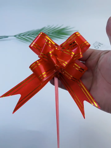 โบว์ริบบิ้น กว้าง 1.4ยาว 25 ซม 10 สี สีสันสดใส โบว์สำเร็จรูปแบบรูด ไม่ต้องผูกเอง สำหรับ DIY งานประดิษฐ์ ของใช้งานบวช