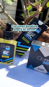 Cloris Men Paket Special Bundling Soap 80g & SC Serum Sabun Muka Pria ukuran 80g & Serum Wajah Pria Penghilang Bopeng Bekas Jerawat Menyamarkan Kerutan Di Wajah Dan Anti Aging