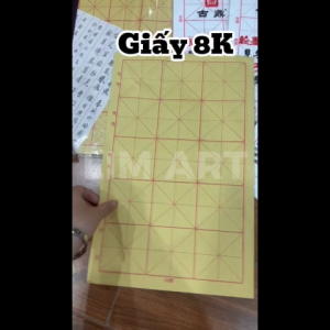 Giấy Tập Viết Thư Pháp Kẻ Ô Mễ Giấy Luyện Chữ Hán Thư Pháp Cọ Lông Giấy Tre Cho Người Mới Bắt Đầu LIM ART
