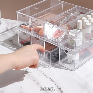 [SG Ready Stock]   Cosmetic Storage Box / Sunglasses Storage Box / Acrylic Storage Box / 4 Layer Storage Box Desktop Storage Box/Display Box