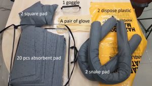 Tags-SK30U 30L Oil/Liquid/Chemical Sorbent Universal Absorbent & Spill Control Spill Kit Bag 30L