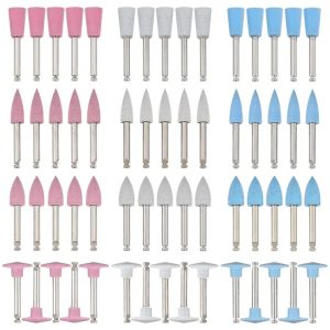 10pcs/bag Dental Silicone Grinding Heads Polishing Burs Kit for Low Speed Contra Angle Handpiece Dentistry Instrument
