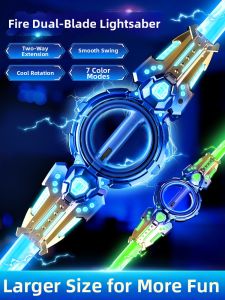 Glowing Rotating Extendable Lightsaber Toy