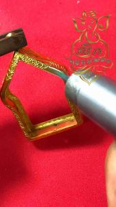 กรอบพระสำเร็จรูปงานเลเซอร์ นวัตกรรม PVD ไม่ลอกไม่ดำ ทรงรูปหล่อหลวงพ่อเงิน รหัส 126