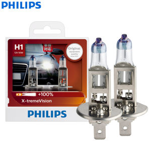 Philips | Philips X-treme Vision H1 Car Halogen Headlight 12V 55W Pk22s Auto Bulbs 100% More Bright Original Genuine Lamps 12258XVS2