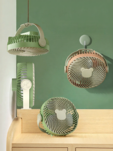 Portable Mini USB Charging Wall Mounted Fan Kitchen Tent Dormitory Bedside Lamp Fan Small Size Lightweight Handheld 1307T