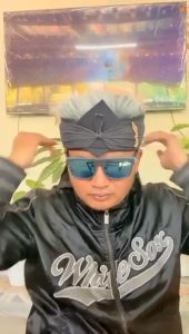 Blangkon sunda jawa tradisional atas tutup motip kujang pria dewasa | Blangkon Jogja