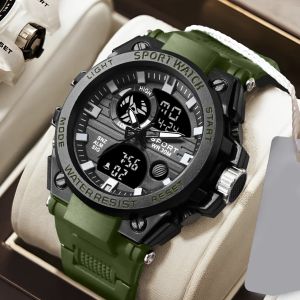 Youth sports watch multifunctional electronic watch alarm clock timing night light multifunctional student LED watch