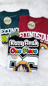 KAOS SECONDSTAR ONE PIECE VOL. 2 SERIES Usia 1-10 Tahun / KAOS DISTRO ANAK LAKI LAKI