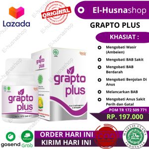 Grapto Plus Obat Wasir Luar Dalam Ambeien BAB Berdarah Ampuh Kapsul Asli