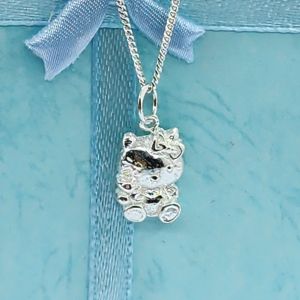 **Offer set**(P559)Original 925 silver necklace set(Necklace + pendant)Rantai leher + loket)