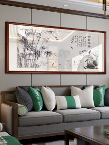 Modern Chinese Style Decorative Painting Bamboo Peaceful Wall Art Restaurant Living Room Sofa Background Hanging Picture