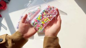 Mamibayi Diy Beaded Perempuan Manik Gelang Kalung Mainan Edukasi Anak