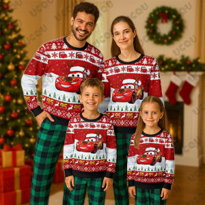 2026 The Cars Lightnight Mcqueen 95 Ugly Christmas Print Hoodies For Men Women Children Casual Sweatshirt Oversized Kids Tops