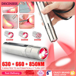DECINIEE Red Light Therapy Lamp LED Infrared Light Therapy Pen 850nm Infrared 660nm Soft Scar Wrinkle Removal Treatment Acne LaserPen