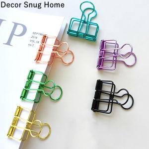 คลิปหนีบกระดาษที่หนีบธนบัตร เครื่องเขียนสำนักงาน เรียนคลิปสีคลิปหางยาว เครื่องดื่มโลหะกลวง พร้อมราคาถูกสะท้อน