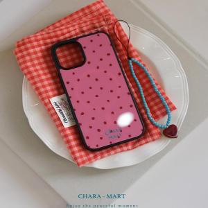 Pink Dot Acrylic Black Edge Matte Finish Compatible with Apple 16 iPhone 15 pro Max 14 pro 13 12 Mini Protective Case 11 Xs Max Anti-Fall Ins Style 78X plus