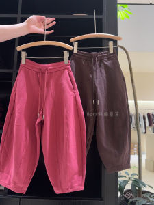 Girls Sporty Wide Leg Pants Childrens Spring Fashion Kids Big Size Casual Trousers for Girls Ages 2-12 Trendy Streetwear