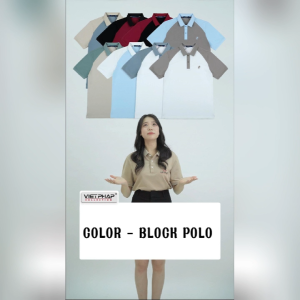 Áo Polo Nam Casual Chất Cotton Pique Form Suông Co Giãn Thoáng Mát Trẻ Trung VIỆT PHÁP 3401